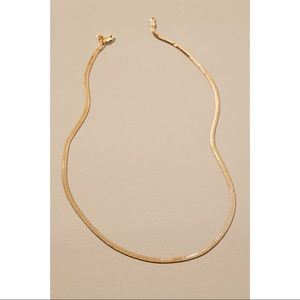 Anthropologie Flat Herringbone Necklace